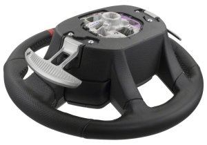 Ford F-150 Steering Wheel Kit - Ford Racing - Raptor Style - Black with Red Sightline - `15-`18 Ford F-150 Steering Wheel Kit - Ford Racing - Raptor Style - Black with Red Sightline - `15-`18